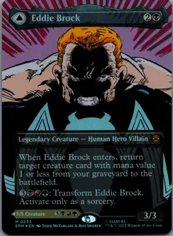 Eddie Brock 233 MTG Marvel's Spider-Man Mythic Borderless NM - Image 1