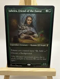 Jaheira, Friend of the Forest (Foil Etched) #518 NM Baldur's Gate CLB Magic MTG - Image 1