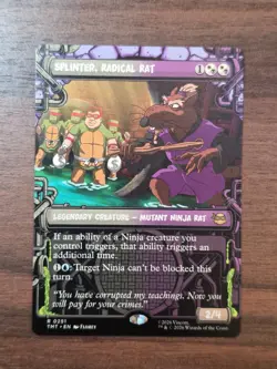 x1 Splinter, Radical Rat - Showcase R MTG Teenage Mutant Ninja Turtles M/NM, Eng - Image 1