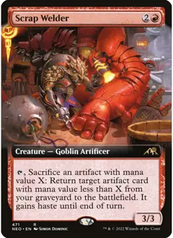 Scrap Welder (Extended Art) 471 MTG NM - Kamigawa: Neon Dynasty - Image 1
