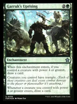 Garruk's Uprising (foil) Foundations - Image 1