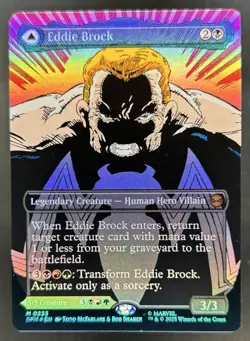 2025 Magic MTG Marvel Spider-Man Eddie Brock Borderless Foil #0233 - Image 1