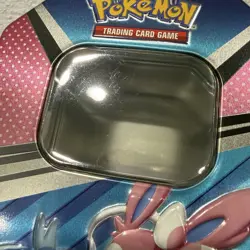 Pokemon TCG Sylveon Eeveelutions V Heroes Tin Pink & Blue - EMPTY - Image 2