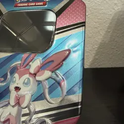 Pokemon TCG Sylveon Eeveelutions V Heroes Tin Pink & Blue - EMPTY - Image 4