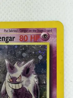 Sabrina's Gengar Holo Gym Heroes Unlimited with Swirl Damaged Pokemon Card - Image 4