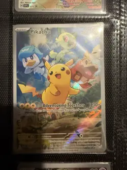 Pokemon TCG Pikachu SVP027 Promo Card Paldea Evolved Rare - Image 1
