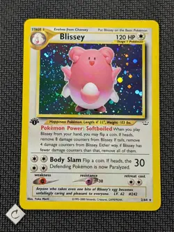 Blissey 2/64 - Neo Revelation 1st Edition Holo Rare Pokemon TCG NM Yuka Morii - Image 1
