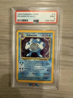 1999 Pokemon Poliwrath PSA 9 Mint Holo #13 Base Set - Image 1