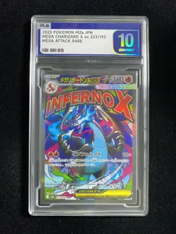 2025 Pokemon Japanese M2a Mega Charizard X ex 223/193 MA Gem Mint PLG 10 SV42 - Image 1