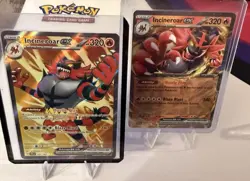 Pokemon Incineroar EX 187/162 Temporal Forces Ultra Rare & Incineroar Ex Holo NM - Image 1