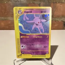 Pokemon Espeon Aquapolis Holo Rare 80HP H09/H32 2002 Psychic - Image 1