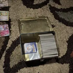 Pokemon TCG Holos Tin Playmat older cards rare ho-ho Card Lot Collectible Set - Image 4