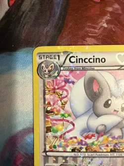 Pokemon TCG Cinccino RC19/RC25 Legendary Treasures: Radiant Collection Holo LP - Image 2
