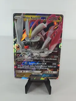 Pokemon Tcg White Kyurem Gx 48/70 Dragon Majesty Holofoil Rare - Image 1