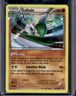 2015 Pokemon XY BREAKthrough Gallade Holo #84/162 - Image 1