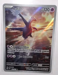 Latios 203/191 Illustration Rare Pokemon Sv08: Surging Sparks Holo - Image 3