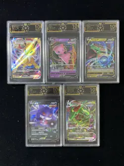 Pokemon TCG S.Chinese RR Mew V Gengar Mewtwo OCD 10 (same as PSA10)Lot*5 JL89 - Image 1