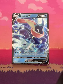 Pokemon Card Greninja V 073/264 Ultra Rare Fusion Strike Near Mint - Image 1