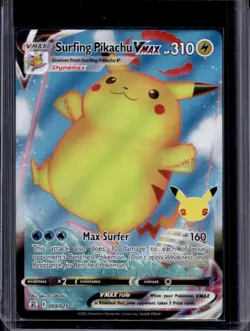 2021 Pokemon SWSH Celebrations Surfing Pikachu VM #009/025 - Image 1