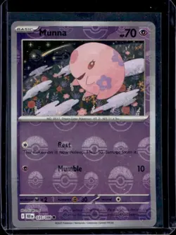 2025 Pokemon Black Bolt Munna Reverse Holo Poke Ball Common #035/086 - Image 1