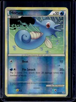 2010 Pokemon HeartGold & SoulSilver Unleashed Horsea Reverse Holo #49/95 - Image 1