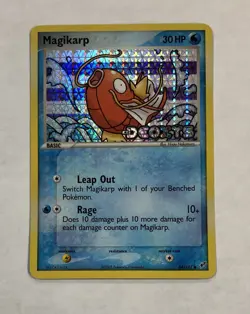Pokemon MAGIKARP Card 64/107 Reverse Holo Stamped Common LP DEOXYS Light Play - Image 1