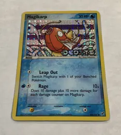 Pokemon MAGIKARP Card 64/107 Reverse Holo Stamped Common LP DEOXYS Light Play - Image 2