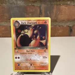 Pokemon Dark Charizard Team Rocket 1st Edition Holo Rare 4/82 80HP 50x - Image 1