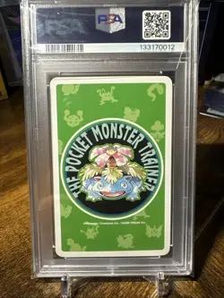1996 Pokemon Leafgreen #061 Poliwhirl 3 Of Hearts Poker Card PSA 9 - Image 5