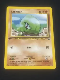 Pokemon - 1st Edition Neo Discovery Larvitar 57/75 NM - Image 1