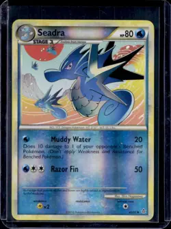 2010 Pokemon HeartGold & SoulSilver Unleashed Seadra Reverse Holo #40/95 - Image 1