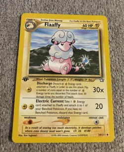 Flaaffy 34/111 1st Edition Uncommon Neo Genesis NM - Image 1
