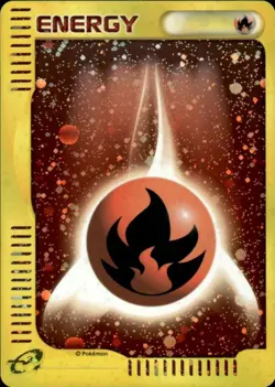 Pokemon Fire Energy Mcdonald's E Pack Holo Promo Japanese Light Play - Image 1