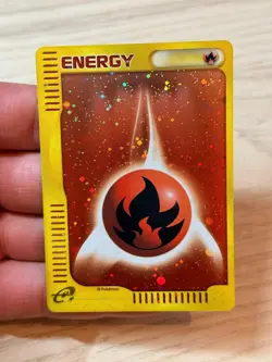 Pokemon Fire Energy Mcdonald's E Pack Holo Promo Japanese Light Play - Image 3