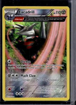 2015 Pokemon XY Primal Clash Excadrill Reverse Holo #97/160 - Image 1