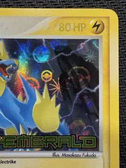 Pokemon TCG Manetric EX Emerald Reverse Holo Stamped Rare 7/106 LP Excellent - Image 3