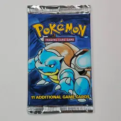 1999 Pokemon Base Set Unlimited Booster Pack Blastoise WOTC Factory Sealed @1H - Image 1