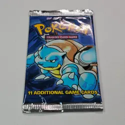 1999 Pokemon Base Set Unlimited Booster Pack Blastoise WOTC Factory Sealed @1H - Image 3