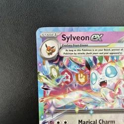 Pokemon TCG Sylveon ex Holofoil 086/191 Double Rare SV08: Surging Sparks LP/NM - Image 3