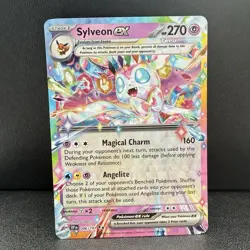 Pokemon TCG Sylveon ex Holofoil 086/191 Double Rare SV08: Surging Sparks LP/NM - Image 4
