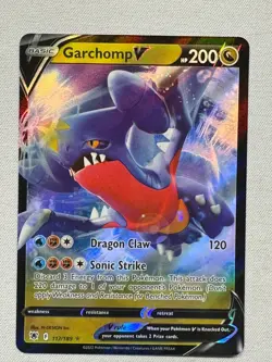 Garchomp V 117/189 Holo Rare V Astral Radiance Pokemon Near Mint - Image 1