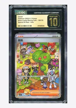Pokemon CGC 10 PRISTINE Clavell SAR 2025 158/129 CSV5C S.Chinese - Image 1
