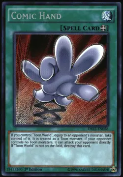 Yu-Gi-Oh! - Dragons of Legend 2 Comic Hand DRL2-EN026 Secret Rare 1st Edition - Image 1