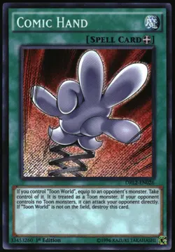 Yu-Gi-Oh! - Dragons of Legend 2 Comic Hand DRL2-EN026 Secret Rare 1st Edition - Image 1