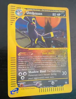 Pokemon Card-Umbreon-Acquapolis-ENG-41/147-ReverseHolo - Image 1