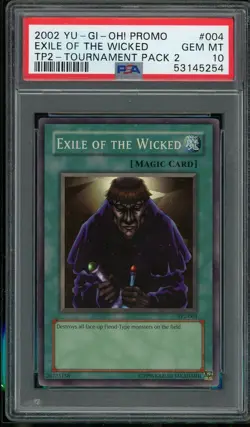 Exile Of The Wicked TP2-004 Promo Super Rare Yugioh PSA 10 *254 - Image 1