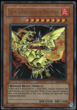 Yu-Gi-Oh! - Flaming Eternity Sacred Phoenix Of Nephthys 2005 FET-EN005 Unlimited - Image 1