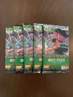 One Piece Legacy Of The Master OP-12 Five 5 Booster Packs Lot English C - Image 1