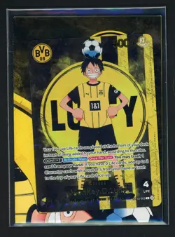2025 ONE PIECE PROMOS BVB X ONE PIECE MATCH DAY 2025 #003 MONKEY D. LUFFY SEALED - Image 1
