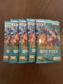One Piece Two Legends OP-08 Lot Of Five 5 Booster Packs English B - Image 1